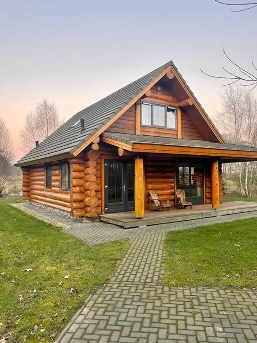 Unieke Houten Villa Met Sauna In Twente - 6P Den Ham Dış mekan fotoğraf