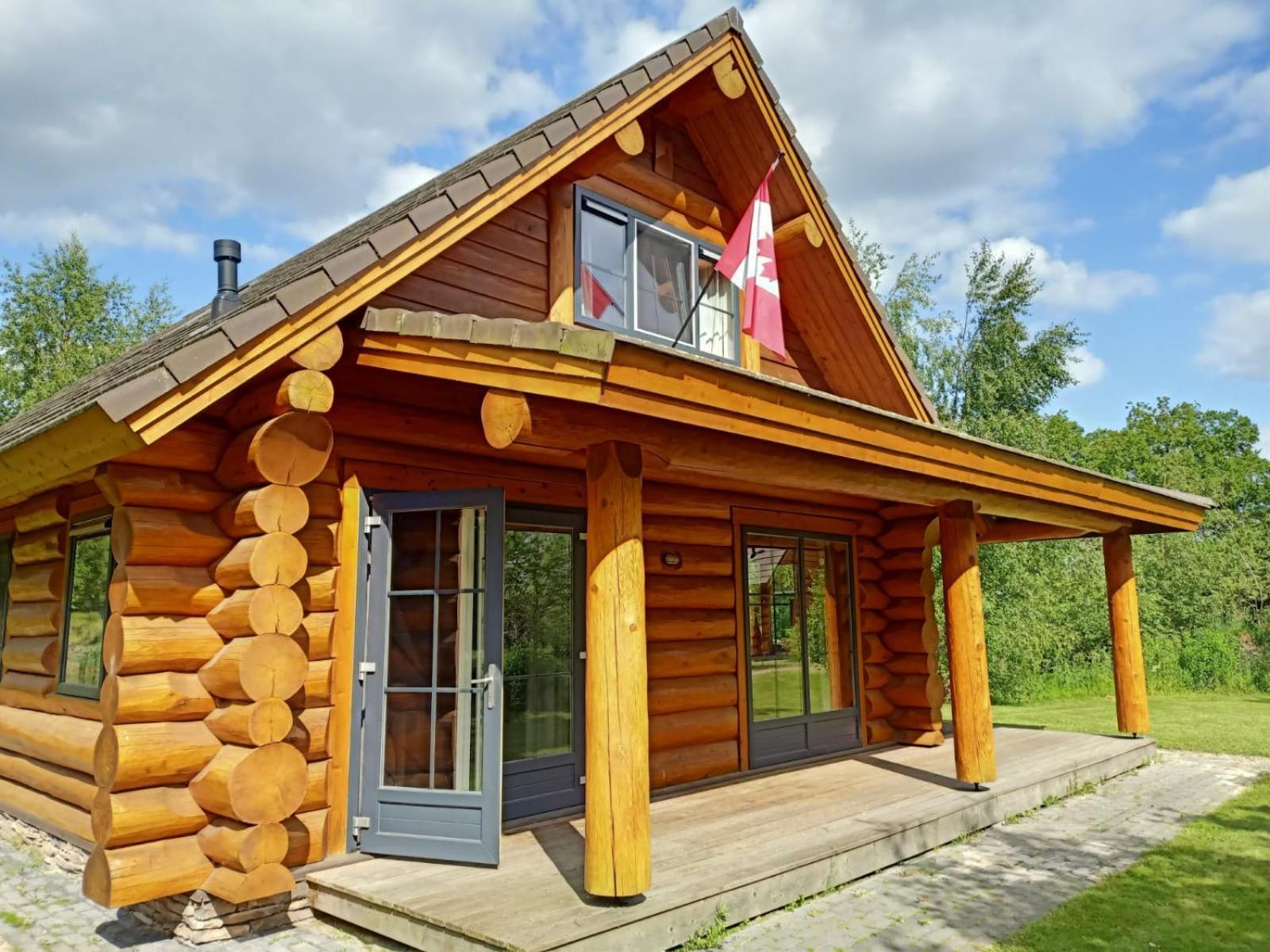 Unieke Houten Villa Met Sauna In Twente - 6P Den Ham Dış mekan fotoğraf
